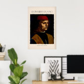 Impression d'art de Léonard de Vinci - Portrait d' (Bureau à domicile)