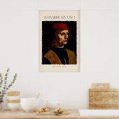 Impression d'art de Léonard de Vinci - Portrait d' (Cuisine)