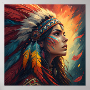 Impression d'art de l'esprit tribal coloré