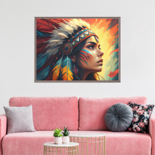 Impression d'art de l'esprit tribal coloré