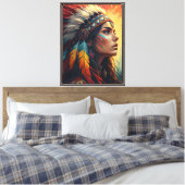 Impression d'art de l'esprit tribal coloré (Insitu(Chambre))