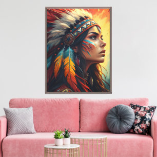 Impression d'art de l'esprit tribal coloré