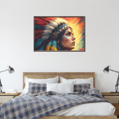Impression d'art de l'esprit tribal coloré (Insitu(Chambre))