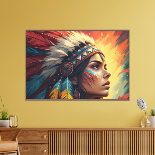 Impression d'art de l'esprit tribal coloré (Insitu(Salon))