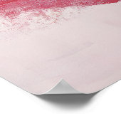 Impression d'art de lèvres roses Affiche rétro de (Coin)