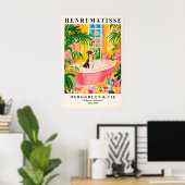 Impression d'art de lévrier dans une baignoire de (Bureau à domicile)
