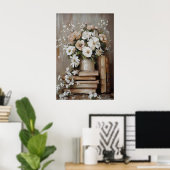 Impression d'art de livre de fleurs de printemps, (Bureau à domicile)