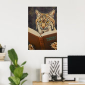 Impression d'art de livre de lecture de lynx fanta (Bureau à domicile)