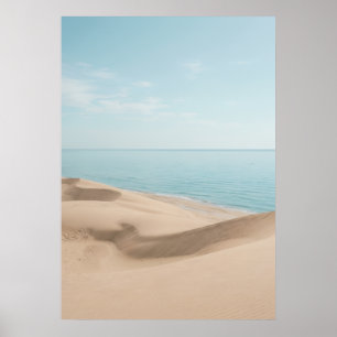 Impression d'art de l'océan côtier de Sandy Beach