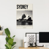 Impression d'art de l'Opéra de Sydney Noir & Blanc (Bureau à domicile)