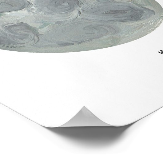 Impression d'art de lune peinte (Coin)