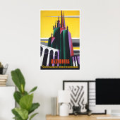 Impression d'art de Luxembourg Affiche de voyage v (Bureau à domicile)