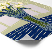 Impression d'art de lys calla blancs élégants Mini (Coin)