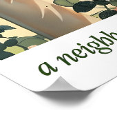 Impression d'art de maison banlieusarde rétro quar (Coin)