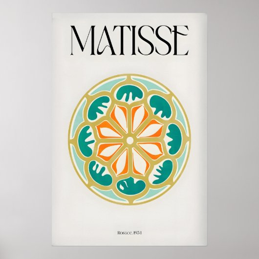 Impression d'art de Matisse Rosace954 Rosace Géomé (Devant)