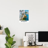 Impression d'art de Mogadiscio - Affiche de la pla (Bureau à domicile)