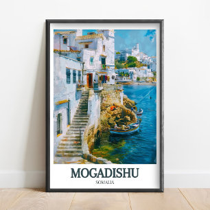 Impression d'art de Mogadiscio - Affiche de la pla