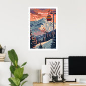 Impression d'art de Morzine - Affiche de ski 1 (Bureau à domicile)