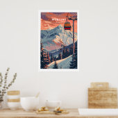 Impression d'art de Morzine - Affiche de ski 1 (Cuisine)
