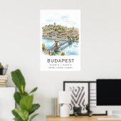 Impression d'art de mur de Budapest Paysage de vil (Bureau à domicile)
