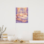 Impression d'art de mur de nurserie de renard arct (Cuisine)