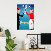 Impression d'art de mur de voyage de Paris Affiche (Bureau à domicile)