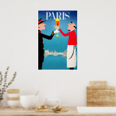Impression d'art de mur de voyage de Paris Affiche (Cuisine)