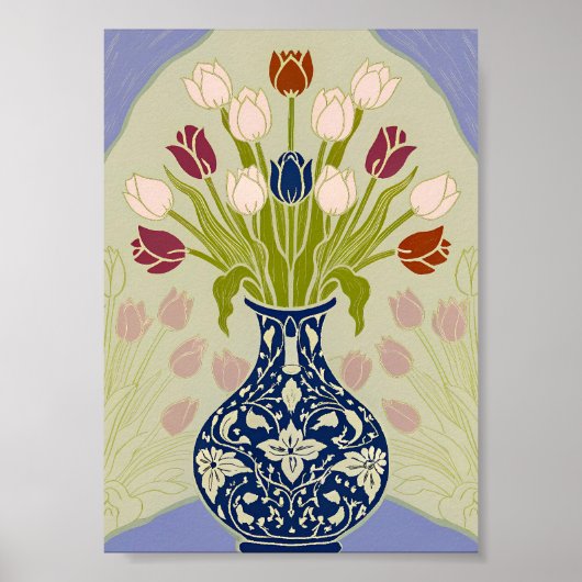 Impression d'art de nature morte de tulipe turque (Devant)