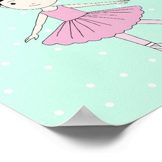 Impression d'art de nurserie personnalisée - Fille (Coin)