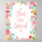 Impression d'art de nurserie "Vous êtes aimé" (Devant)