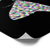 Impression d'art de papillon de nuit multicolore (Coin)