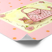 Impression d'art de parfum de sac à main rose rétr (Coin)