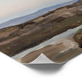 Impression d'art de paysage abstrait de coucher de (Coin)