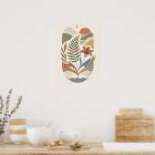 Impression d'art de paysage botanique céleste Boho (Cuisine)