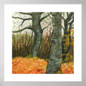 Impression d'art de paysage de forêt automnale (Devant)