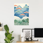 Impression d'art de paysage japonais traditionnel  (Bureau à domicile)