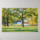 Impression d'art de paysage paisible avec des arbr (Devant)