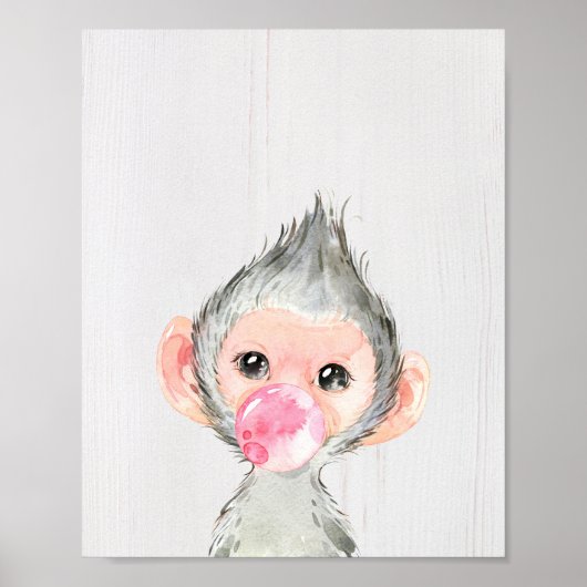 Impression d'art de pépinière bulle de safari sing (Devant)