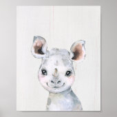 Impression d'art de pépinière de safari de rhinocé (Devant)