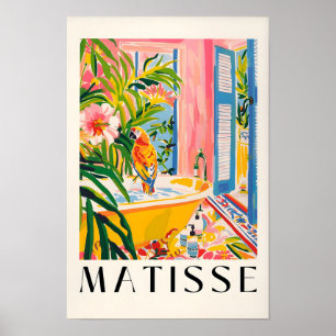 Impression d'art de perroquet dans la baignoire, d