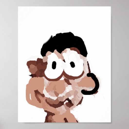 Impression d'art de personnage de garçon mignon et (Devant)