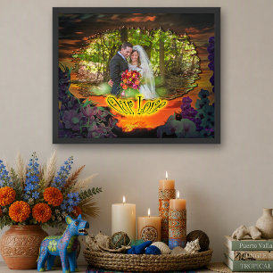 Impression d'art de photo de mariage personnalisée