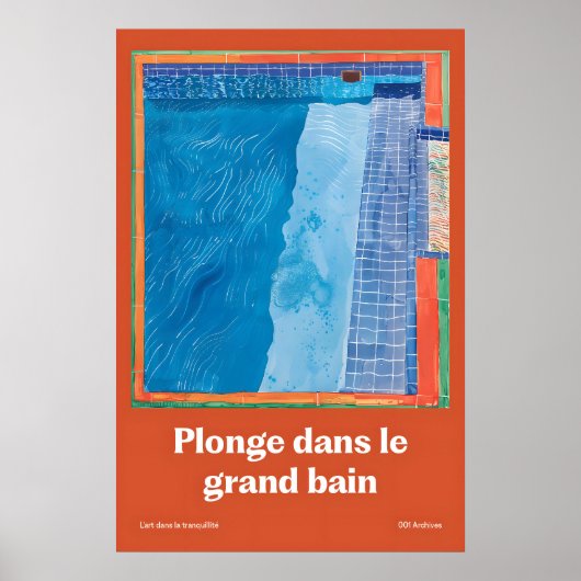 Impression d'art de piscine Mur Moderne Riviera fr (Devant)