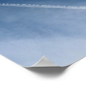Impression d'art de piste de nuage de ciel bleu pr (Coin)