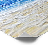 Impression d'art de plage à texture bleue  (Coin)