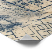 Impression d'art de plan de construction de ville (Coin)