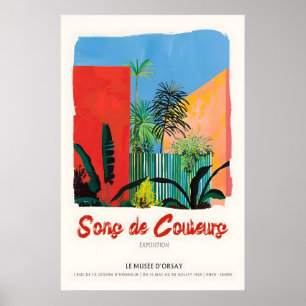 Impression d'art de plantes tropicales 1965 Musée