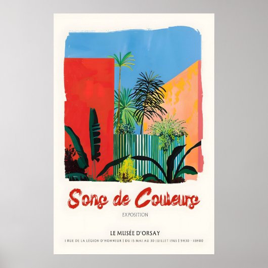 Impression d'art de plantes tropicales 1965 Musée (Devant)