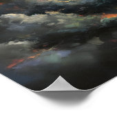 Impression d'art de poster Nuages à l'aube (Coin)