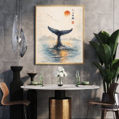 Impression d'art de queue de baleine | Affiche de